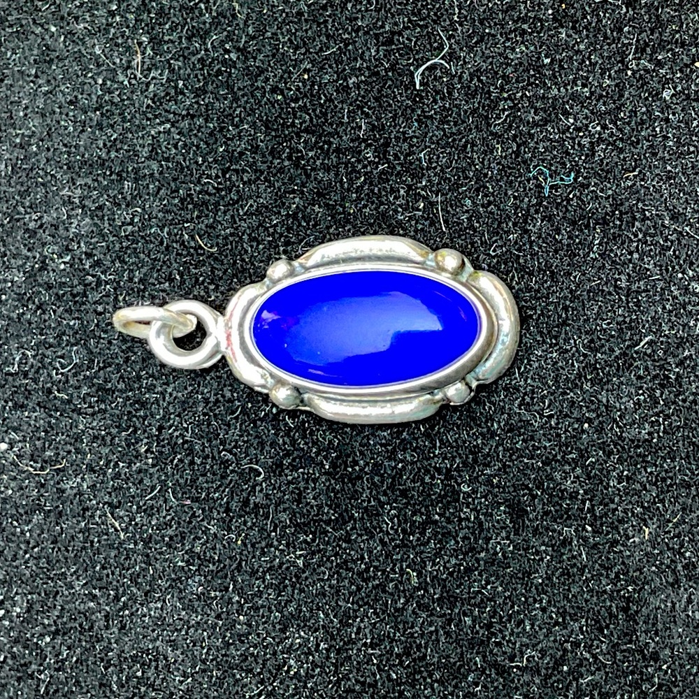 Lapis SS Pendant Vintage